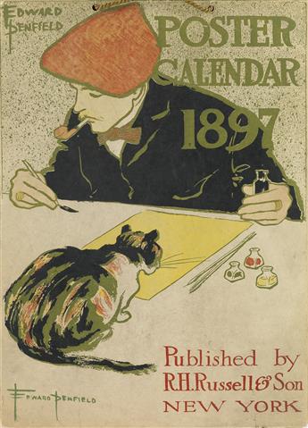 EDWARD PENFIELD (1866-1925). POSTER CALENDAR 1897. Complete calendar. 1896. 14x10 inches, 36x26 cm. R.H. Russell & Son, New York.